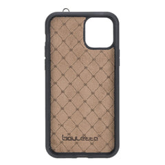 Flexible Leather Back Cover with Hand Strap for iPhone 11 Series Bornbor