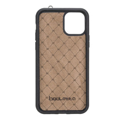 Flexible Leather Back Cover with Hand Strap for iPhone 11 Series Bornbor