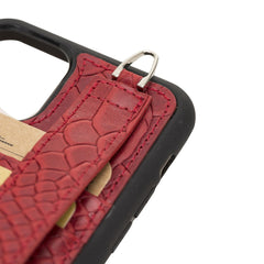 Flexible Leather Back Cover with Hand Strap for iPhone 11 Series Bornbor