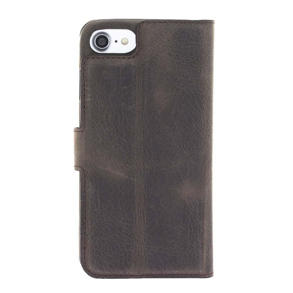 Full Leather Coating Detachable Wallet Case for Apple iPhone 7 Series Bornbor