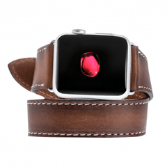 Lancaster Double Tour Classic Apple Leather Watch Strap Bouletta