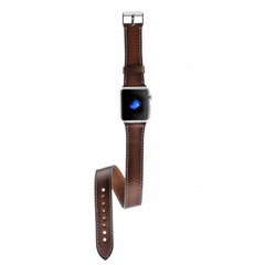 Lancaster Double Tour Classic Apple Leather Watch Strap Bouletta