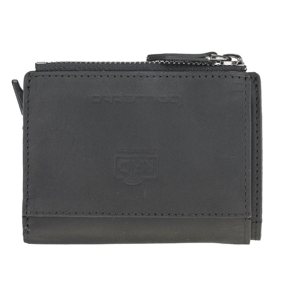 Leather Zip Mechanical Card Holder Bouletta