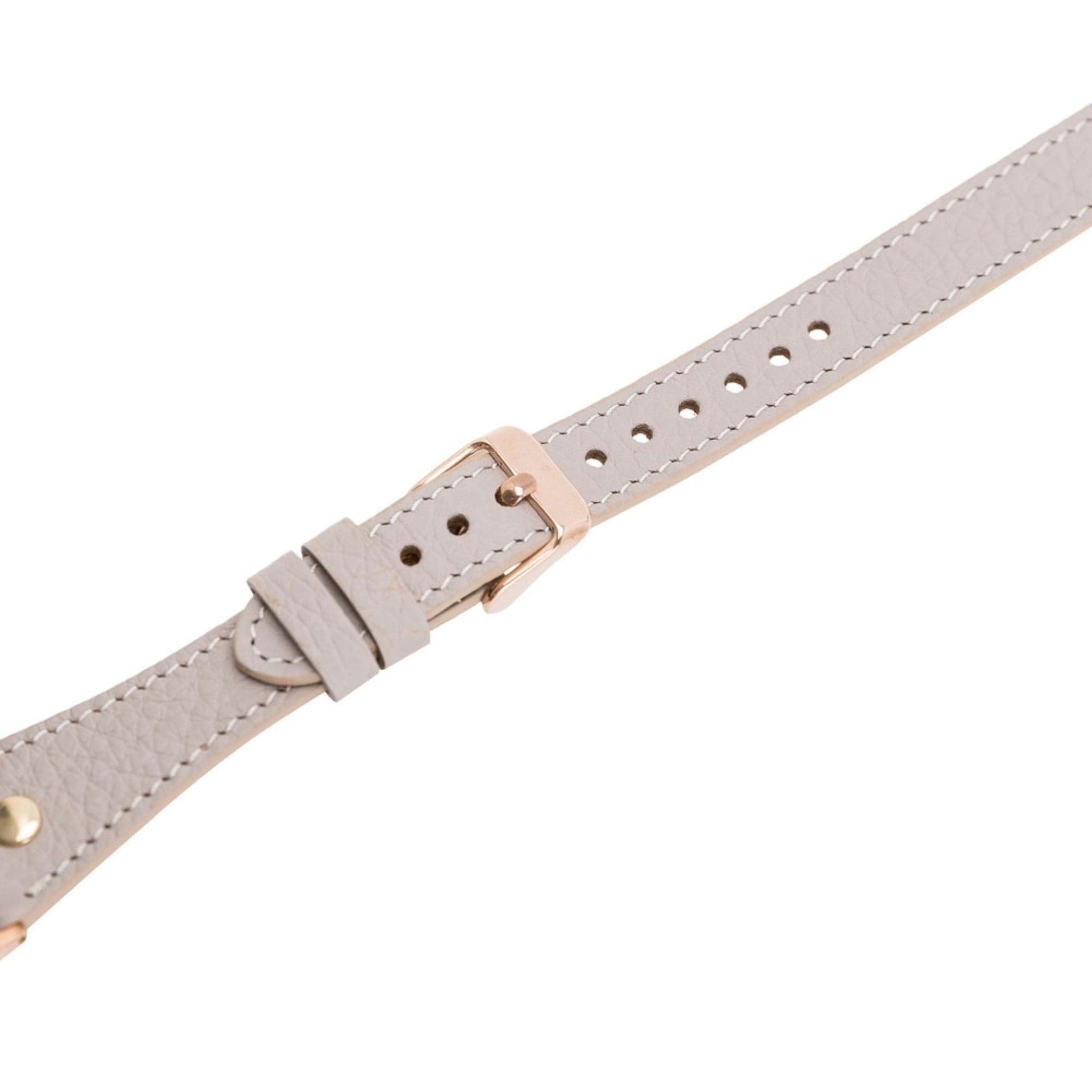 Leeds Double Tour Slim with Gold Bead Apple Watch Leather Straps Bouletta LTD