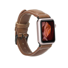 Lincoln Classic Apple Watch Leather Strap Rustic-NM1 Bornbor