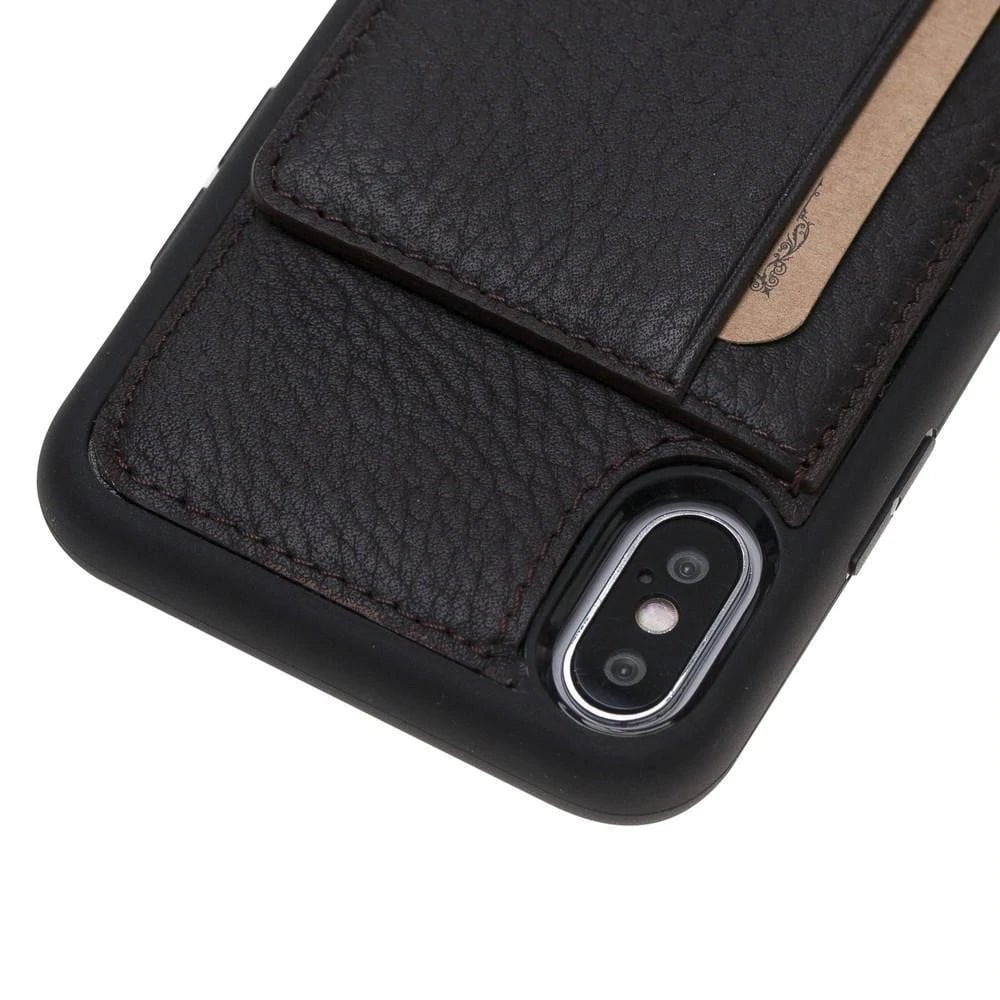 Apple iPhone X and iPhone XS Flexible Leather Back Cover with Stand Bouletta LTD