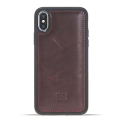 Apple iPhone X and iPhone XS Leather Case - Flexible Leather Cover Vegetal Brown Bouletta LTD