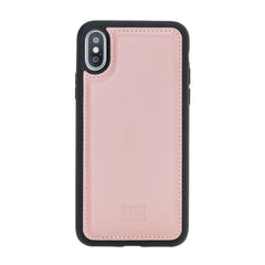 Apple iPhone X and iPhone XS Leather Case - Flexible Leather Cover Pink Bouletta LTD