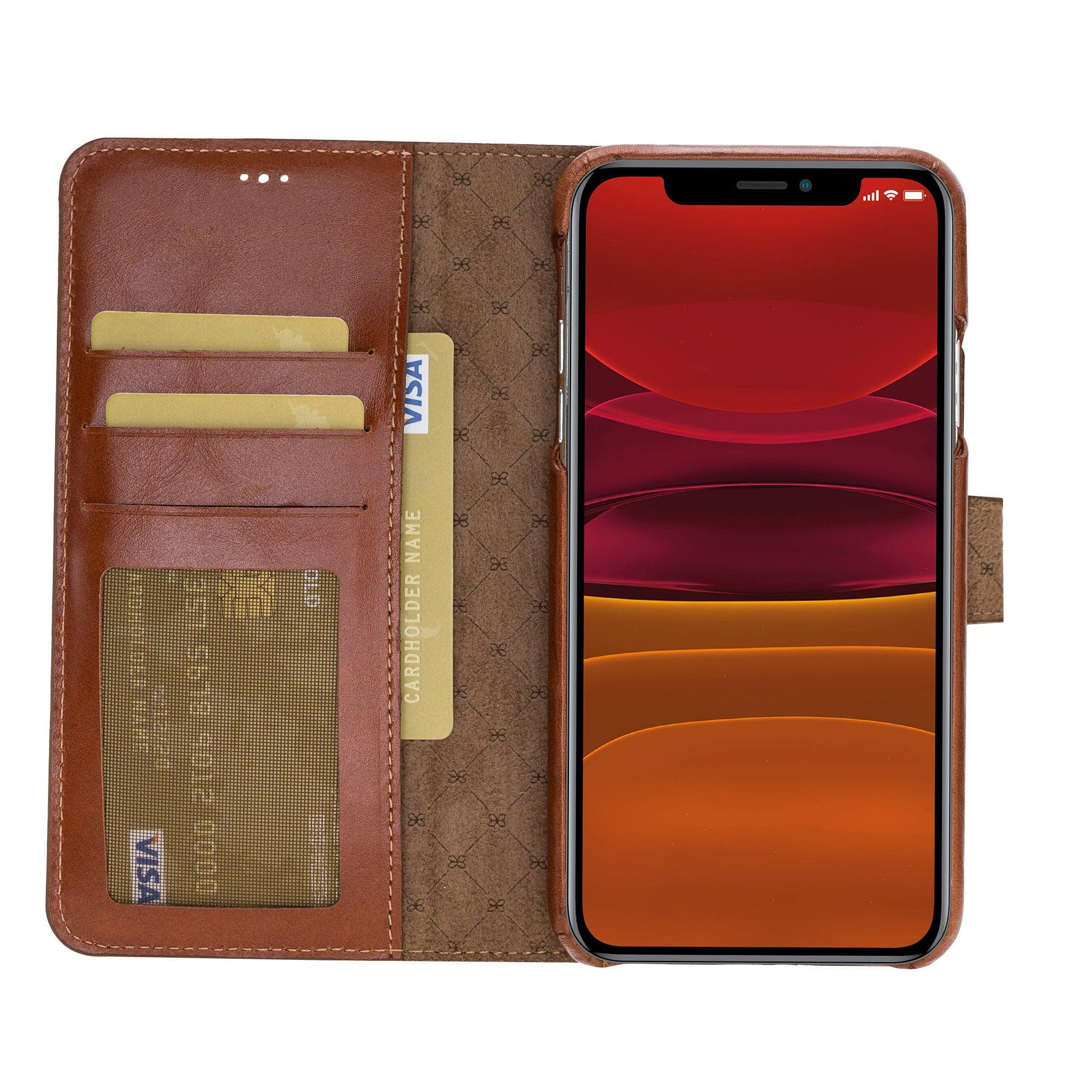 Detachable Fully Covering Leather Wallet Case For Apple iPhone 11 Series Bouletta LTD