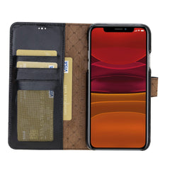 Detachable Fully Covering Leather Wallet Case For Apple iPhone 11 Series Bouletta LTD