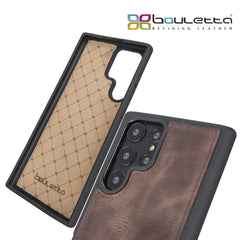 Samsung Galaxy S22 Series Genuine Leather Slim Back Cover Case Bouletta LTD