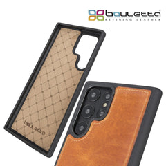 Samsung Galaxy S22 Series Genuine Leather Slim Back Cover Case Bouletta LTD