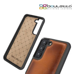 Samsung Galaxy S22 Series Genuine Leather Slim Back Cover Case Bouletta LTD