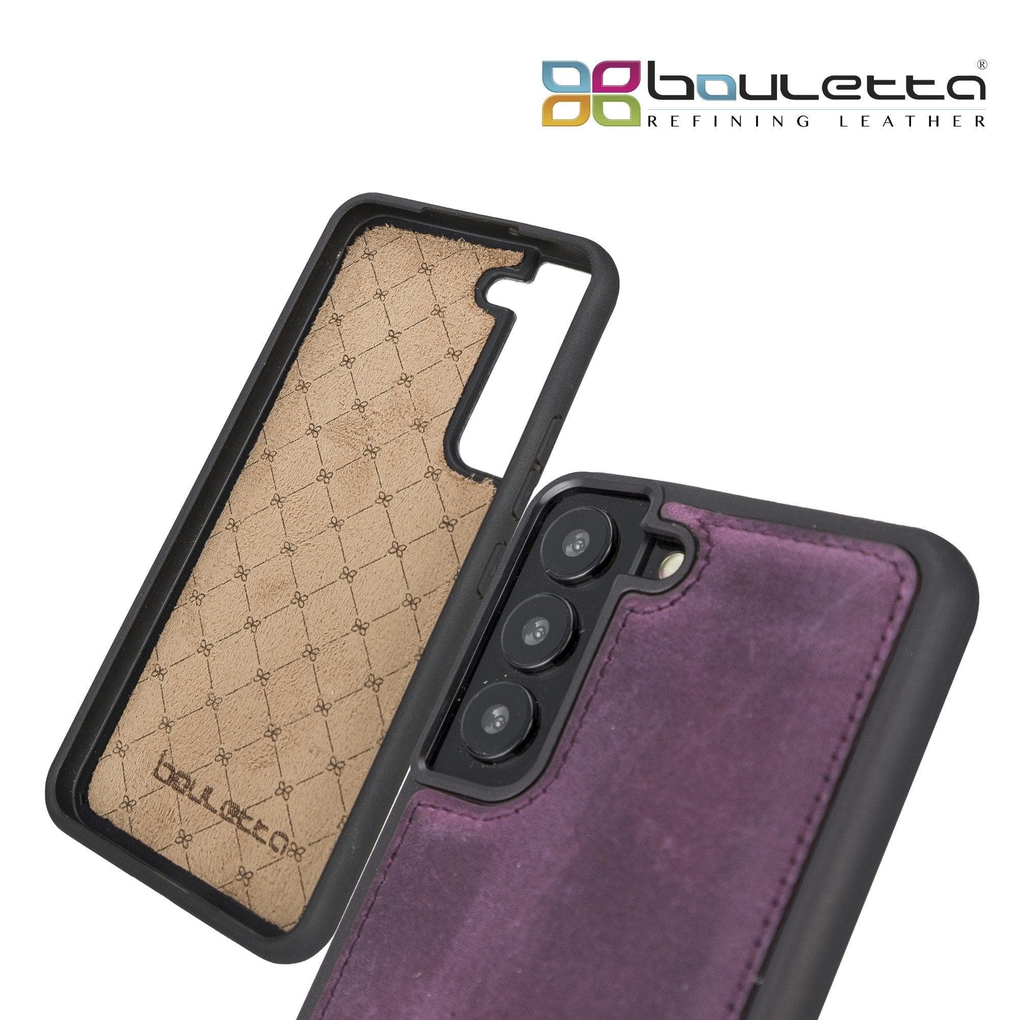 Samsung Galaxy S22 Series Genuine Leather Slim Back Cover Case Bouletta LTD