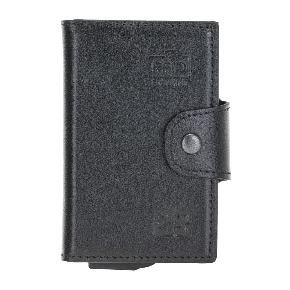 Mondello Leather Card Holder Black Bornbor