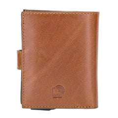 Palermo Zip Mechanical Leather Card Holder Bornbor