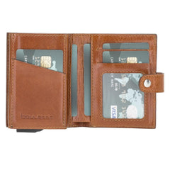 Palermo Zip Mechanical Leather Card Holder Bornbor