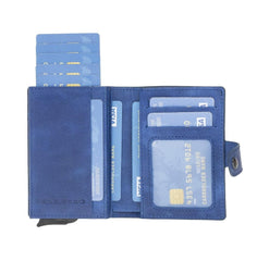 Palermo Zip Mechanical Leather Card Holder Bornbor