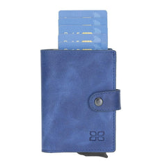 Palermo Zip Mechanical Leather Card Holder Bornbor