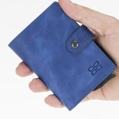 Palermo Zip Mechanical Leather Card Holder Bornbor