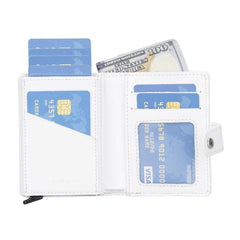 Palermo Zip Mechanical Leather Card Holder Bornbor