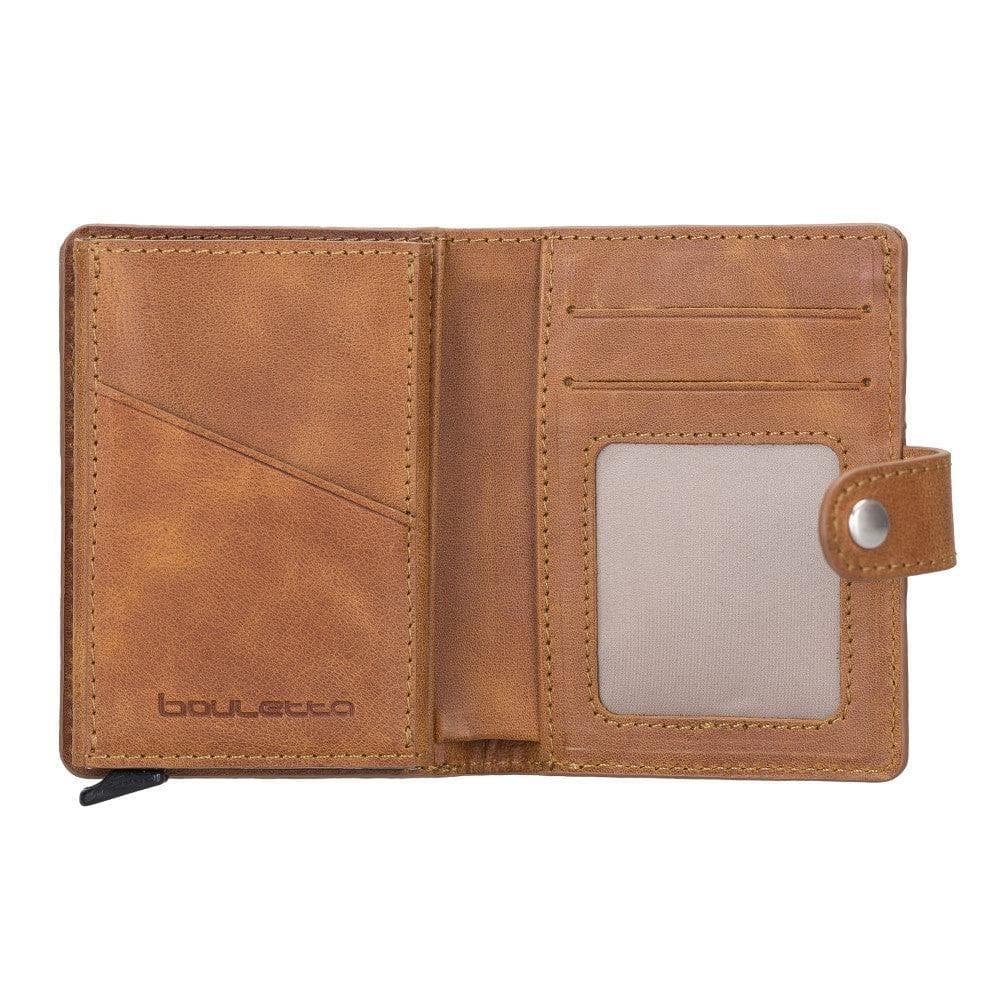 Palermo Zip Mechanical Leather Card Holder Bornbor