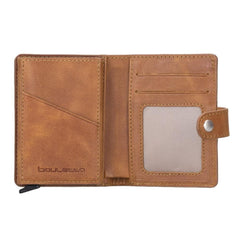 Palermo Zip Mechanical Leather Card Holder Bornbor