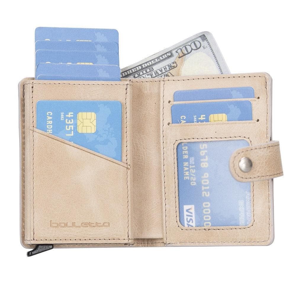 Palermo Zip Mechanical Leather Card Holder Bornbor