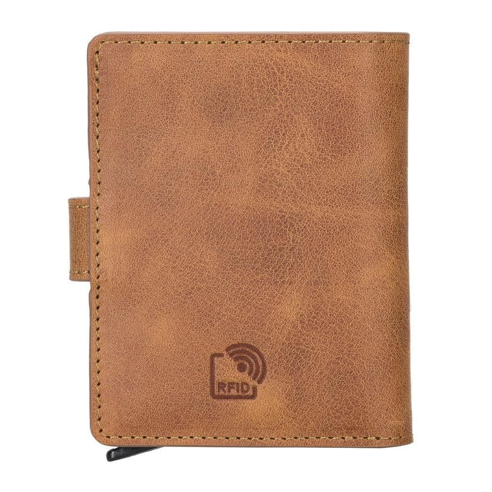 Palermo Zip Mechanical Leather Card Holder Bornbor