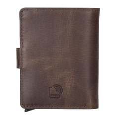 Palermo Zip Mechanical Leather Card Holder Bornbor