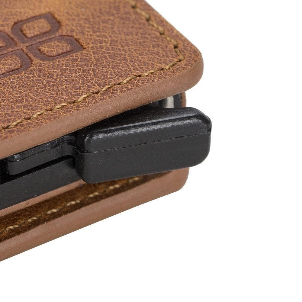 Palermo Zip Mechanical Leather Card Holder Bornbor