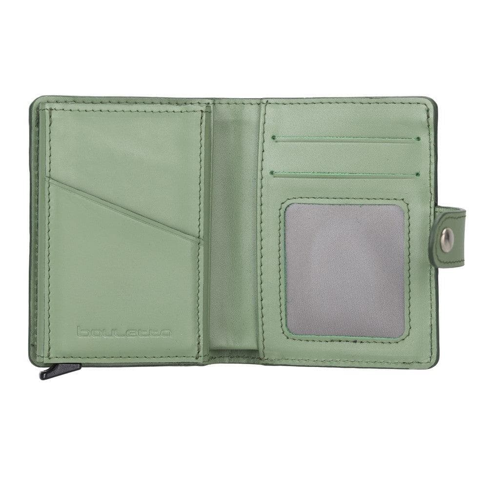 Palermo Zip Mechanical Leather Card Holder Bornbor