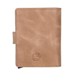 Palermo Zip Mechanical Leather Card Holder Bornbor