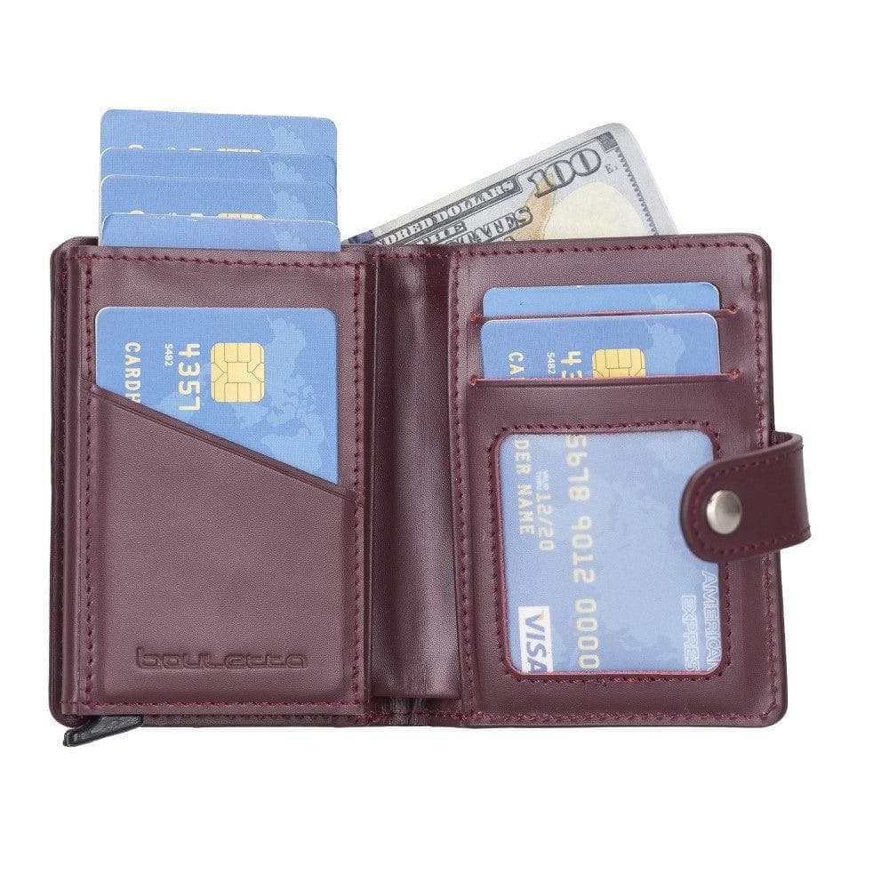 Palermo Zip Mechanical Leather Card Holder Bornbor