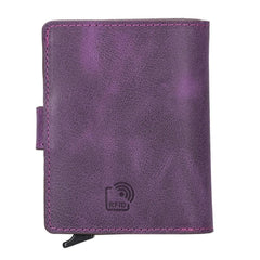 Palermo Zip Mechanical Leather Card Holder Bornbor