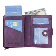 Palermo Zip Mechanical Leather Card Holder Bornbor