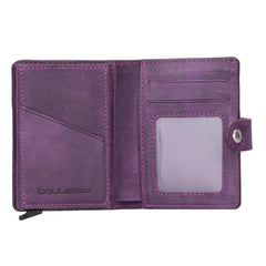 Palermo Zip Mechanical Leather Card Holder Bornbor