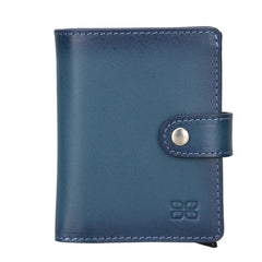 Palermo Zip Mechanical Leather Card Holder Brn4ef / Leather Bornbor