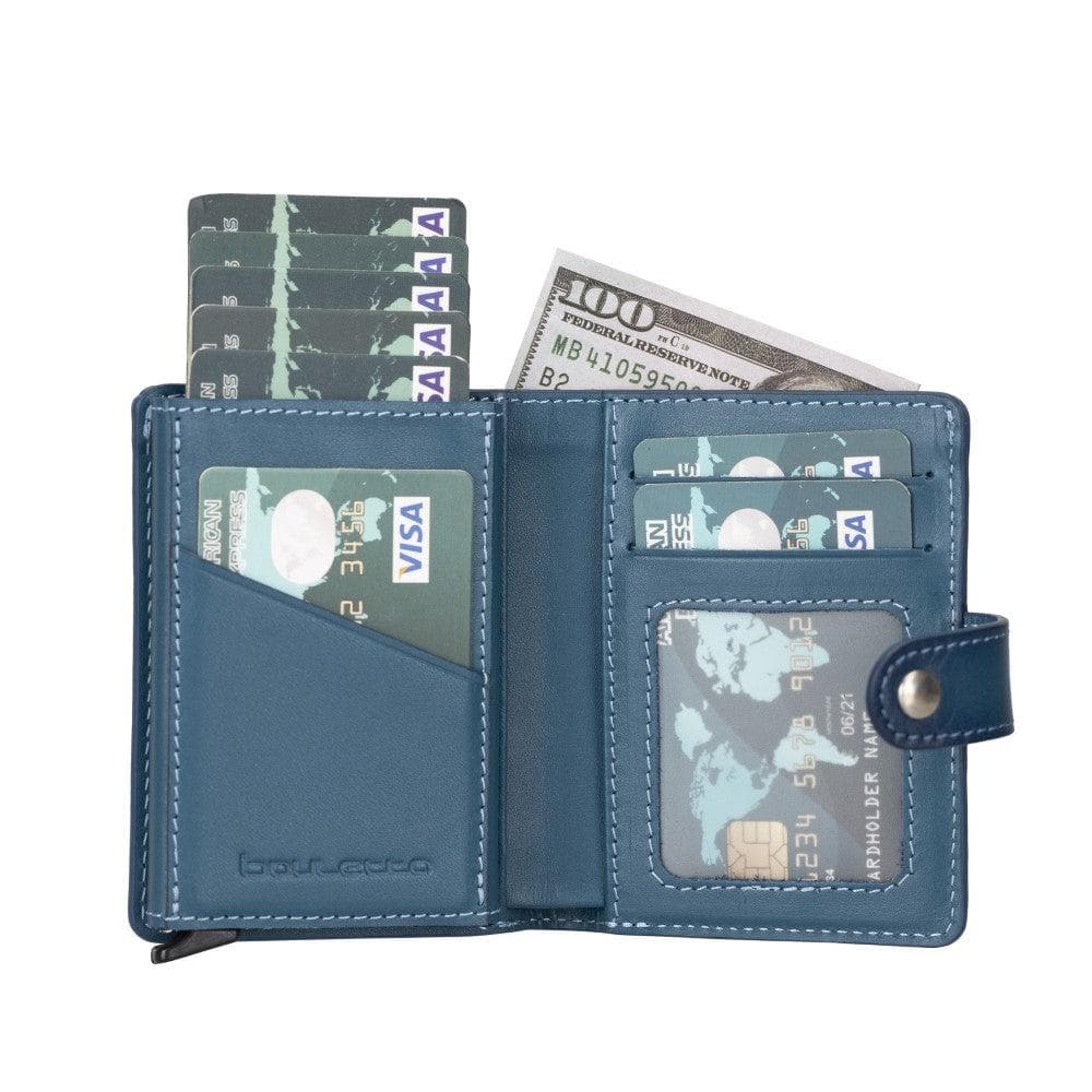 Palermo Zip Mechanical Leather Card Holder Bornbor