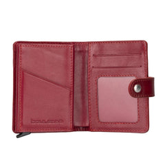 Palermo Zip Mechanical Leather Card Holder Bornbor