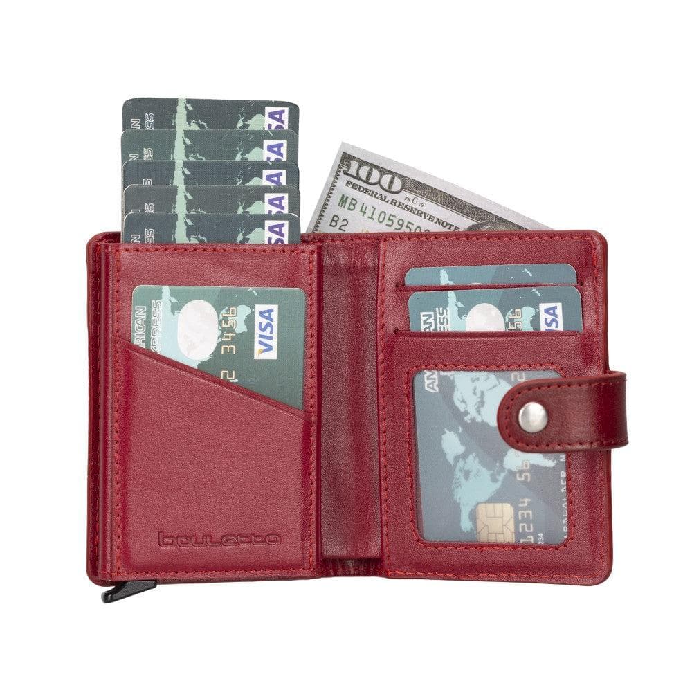 Palermo Zip Mechanical Leather Card Holder Bornbor