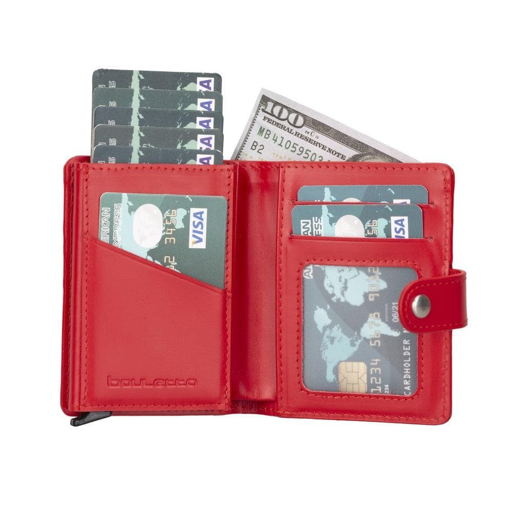 Palermo Zip Mechanical Leather Card Holder Bornbor