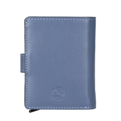 Palermo Zip Mechanical Leather Card Holder Bornbor