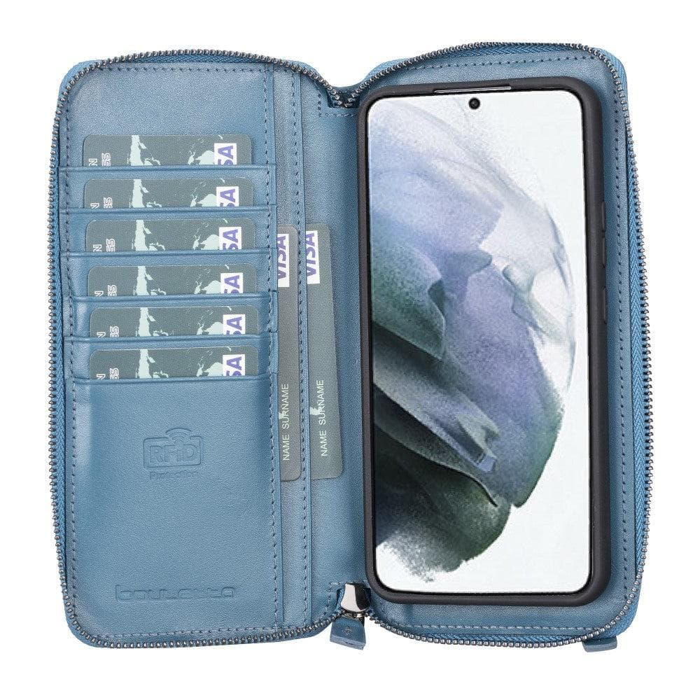 Samsung Galaxy S22 Series Zippered Leather Detachable Wallet Case Bouletta LTD