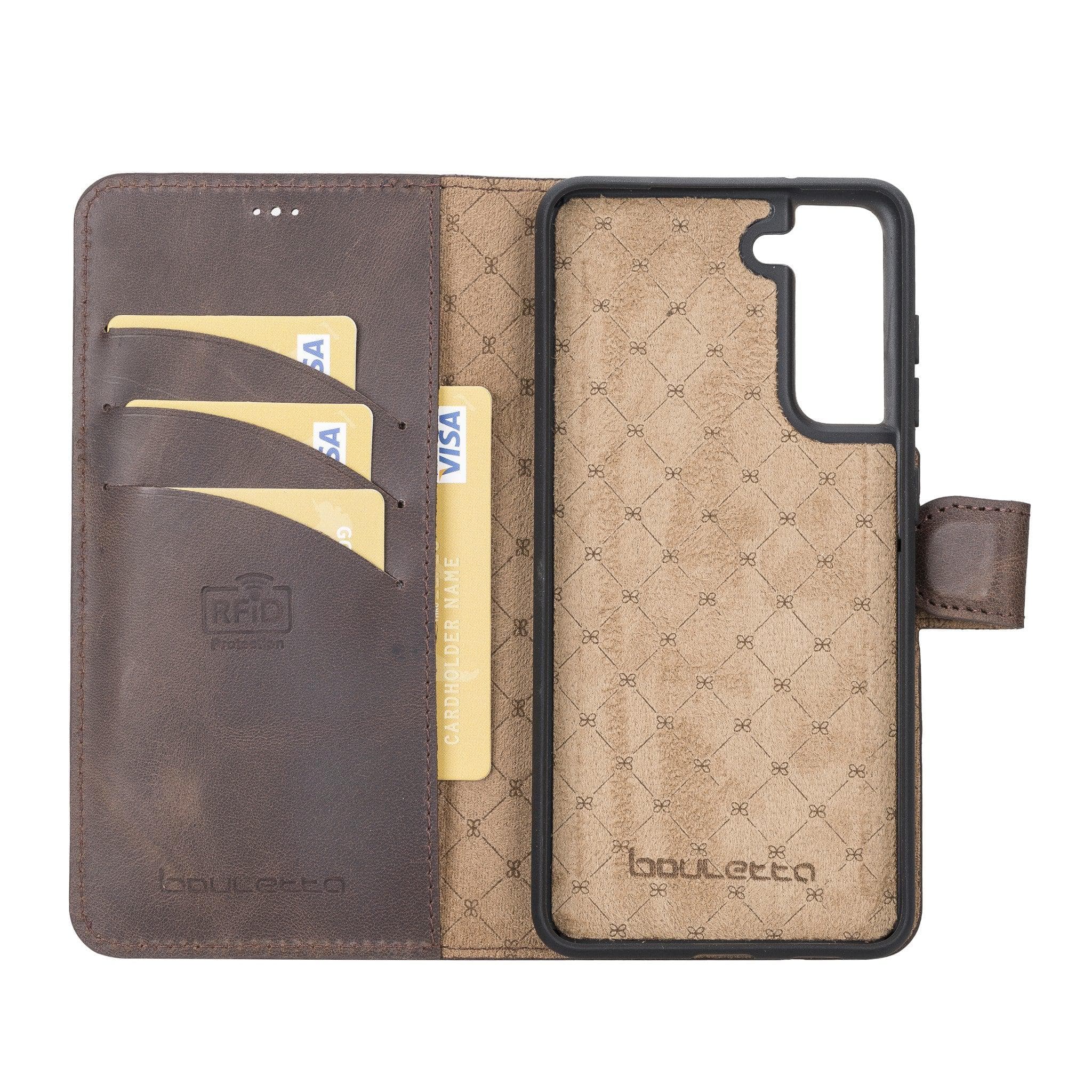 Samsung Galaxy S21 FE (Fan Edition) Detachble Leather Wallet Case Bornbor