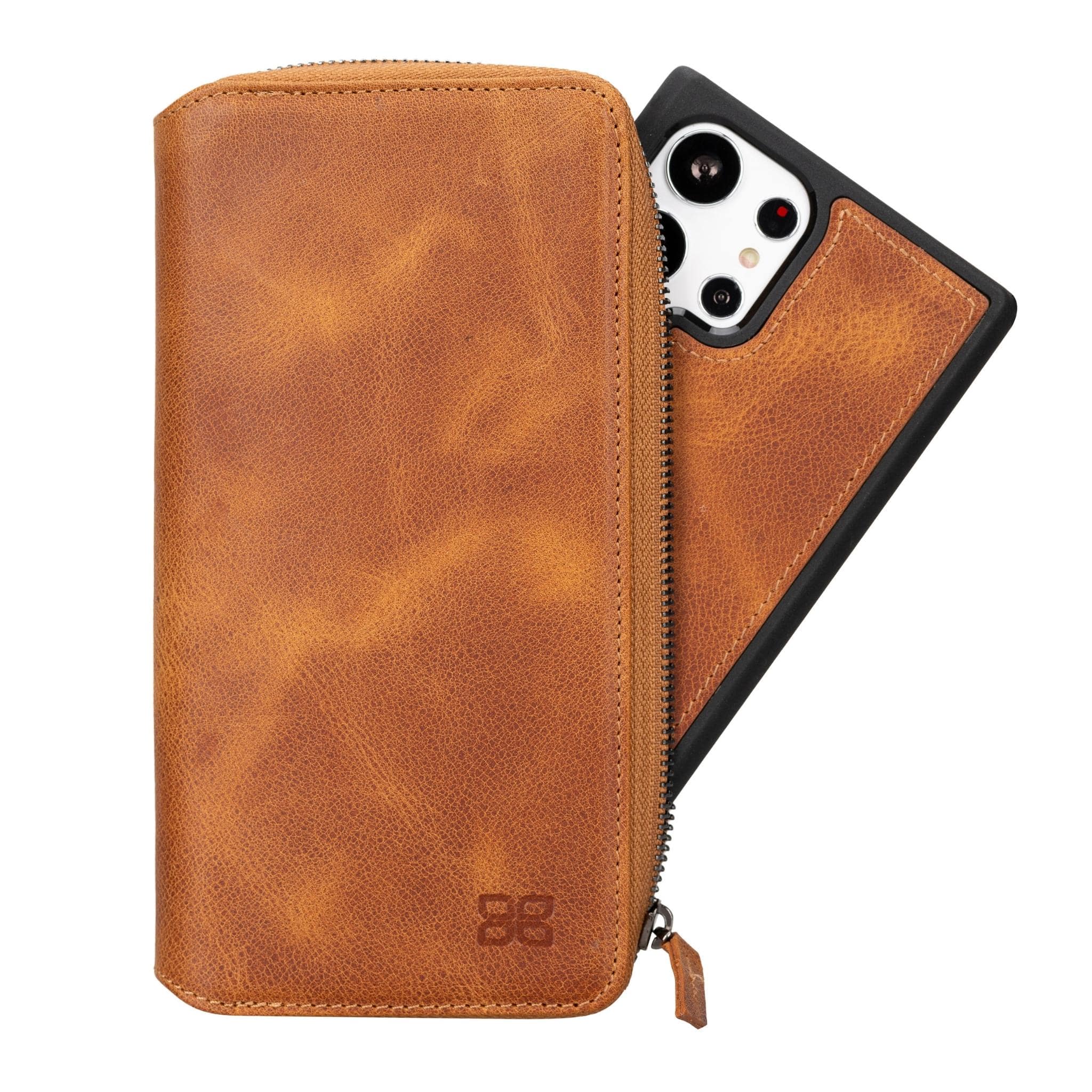 Samsung Galaxy S23 Series Zippered Leather Wallet Cases - PMW Bornbor