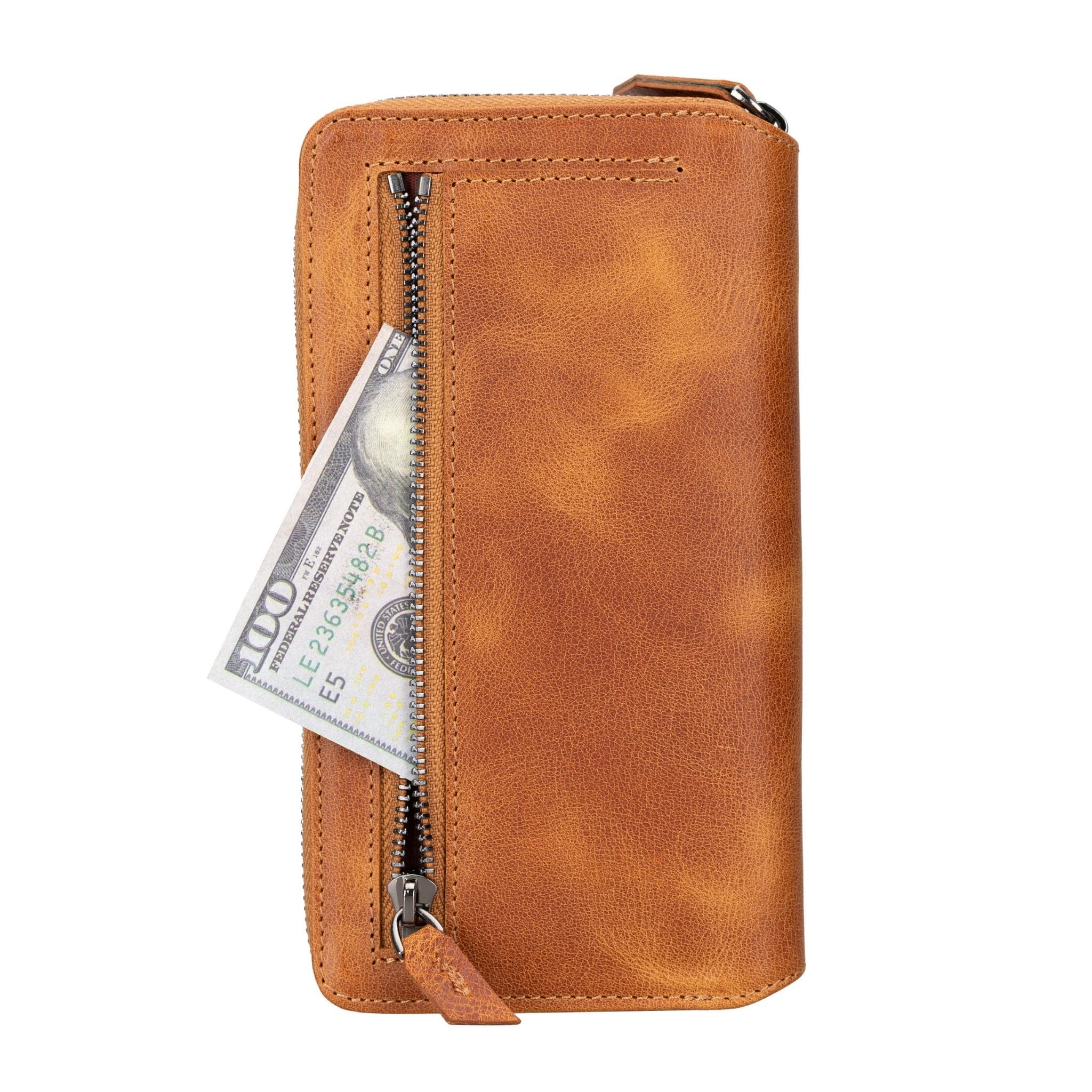 Samsung Galaxy S23 Series Zippered Leather Wallet Cases - PMW Bornbor